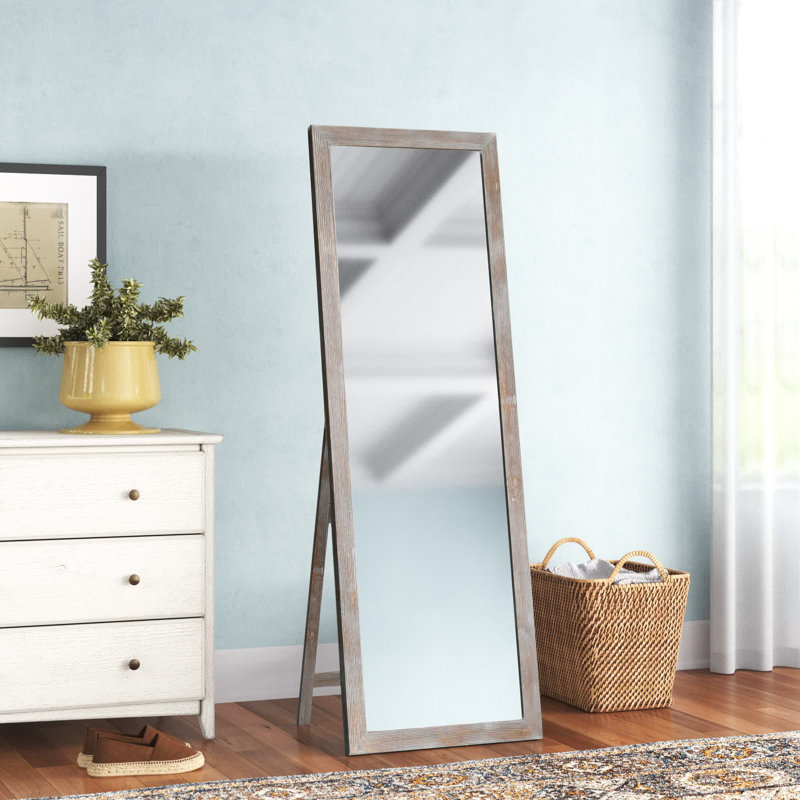 Miroir pleine grandeur Eldorado, Bois naturel