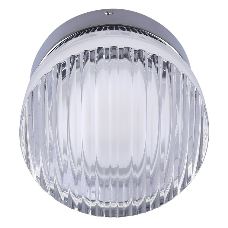 BENNI 5.375 In. 1 Light Integrated LED Wall Light With Clear Acrylic Shade, Adjustable Color Temperature