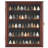 Arrowhead Display Case Native American Shadow Box Wall Mount Cabinet With UV Protection For Agate Opal Stone Arrowheads Spear Points (Mahogany Finish)