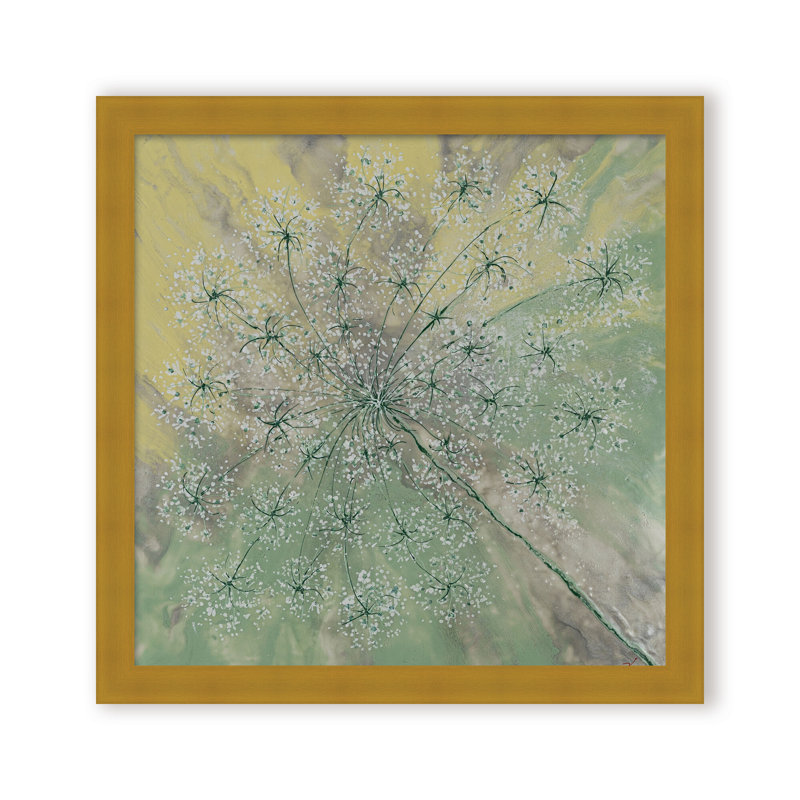 Nature Inspired "Pastel Breeze" Canvas Wall Art By , 30" H x 30" W, Framed Matted Print, Black