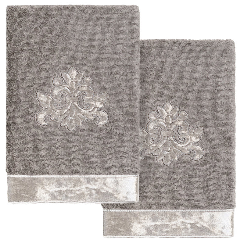  100% Turkish Cotton Hand Towel, Charcoal