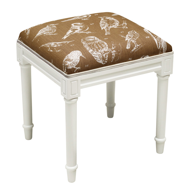 Tabouret de meuble-lavabo en bois massif Vansant, Caramel