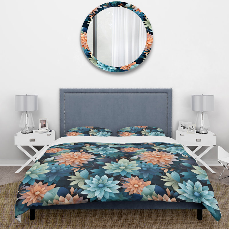 Ensemble de housse de couette Mindful Awesome Mediation I, Housse de couette pour très grand lit et 2 très