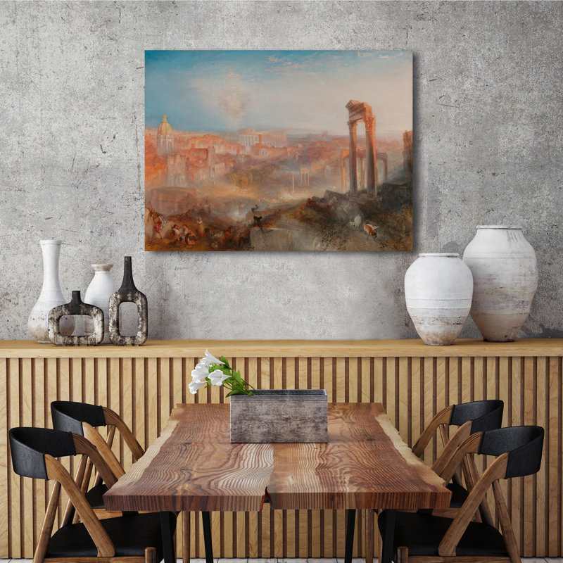 Modern Rome, Campo Vaccino by J.M.W. Turner - Wrapped Canvas Painting, 90cm H x 120cm W x 4cm D