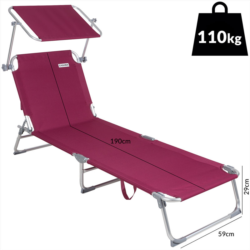 59cm Long Reclining Single Chaise