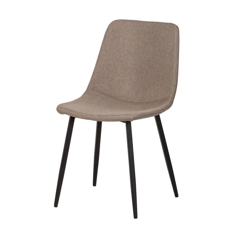 Chaise rembourrée taupe Benicio