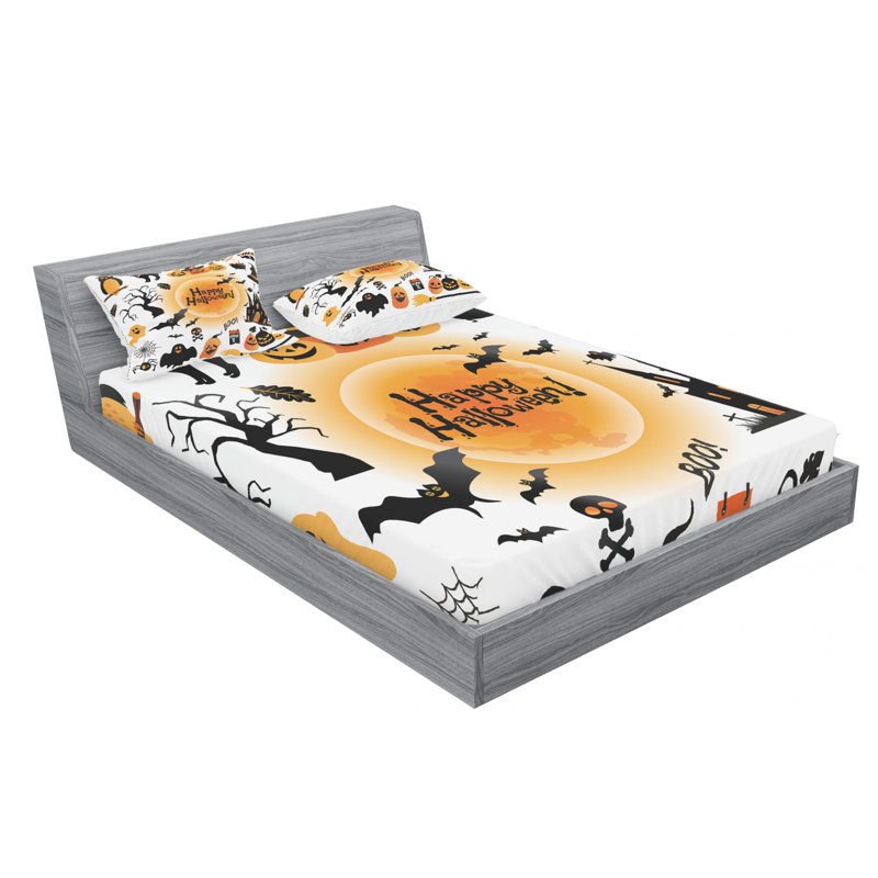 Microfiber Sheet Set, Queen Sheet Set with Fitted Sheet