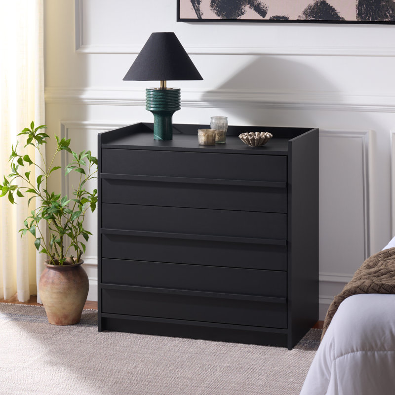 Mishi 3 Drawer Chest, Black
