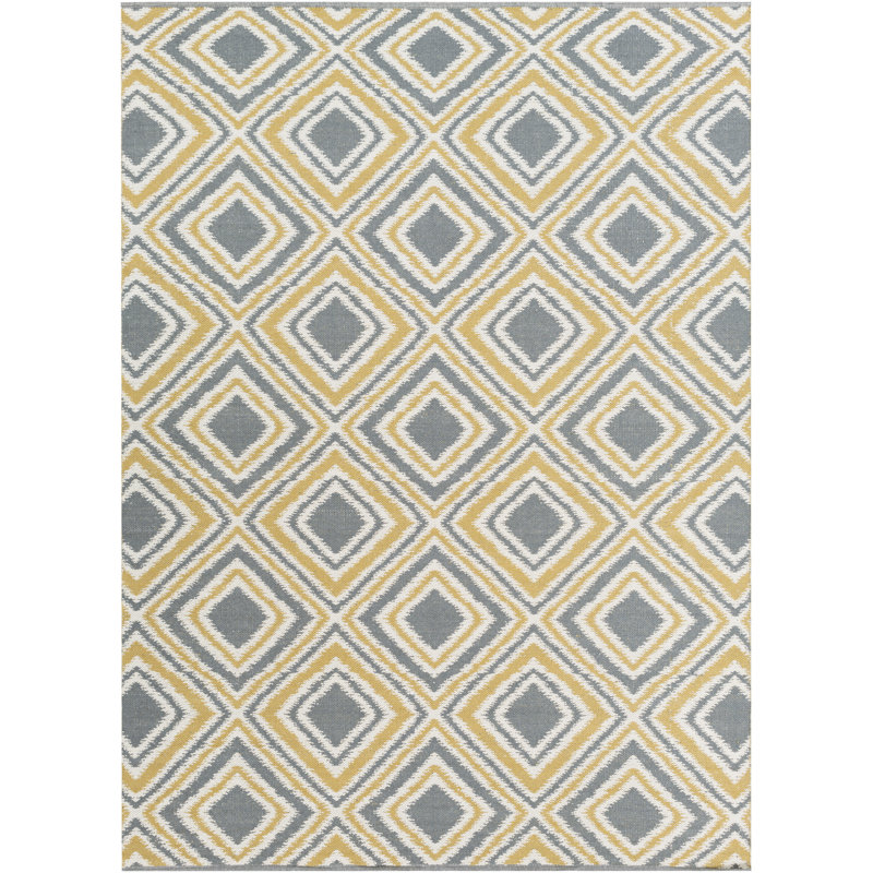 Halycon Wool Geometric Indoor Rug, Rectangle 3'3" x 5'3"