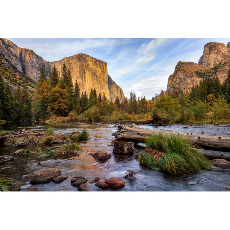 Yosemite Merced River El Capitan par Uschool, H 20 po x l 30 po