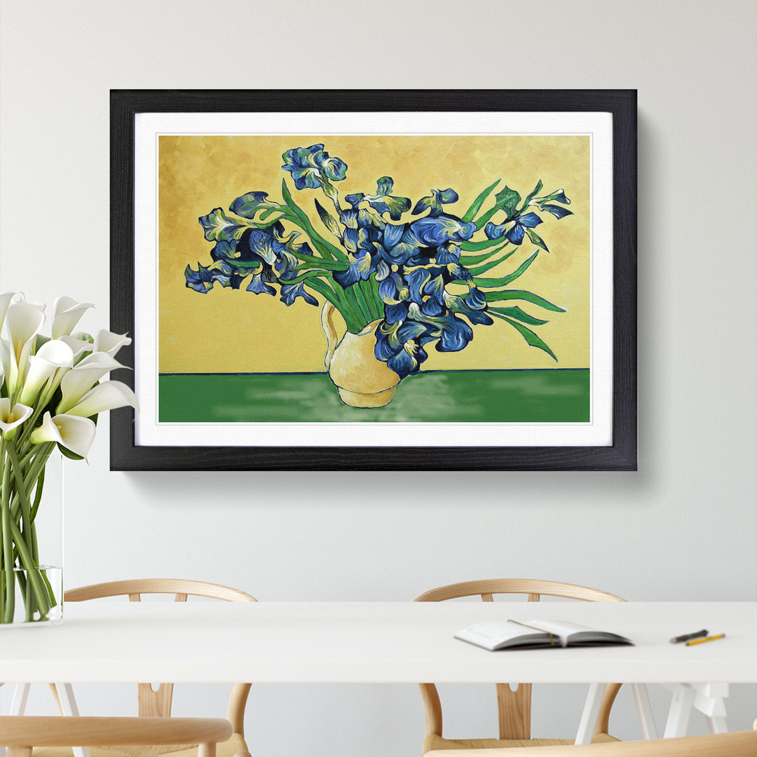 Vase of Irises Vol.2 by Vincent Van Gogh - Picture Frame Painting