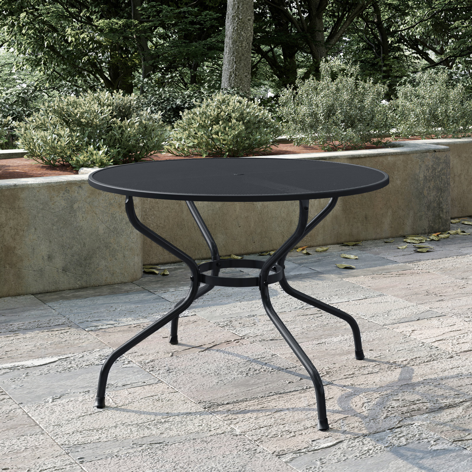 Waynesboro 42 " Patio Dining Table, Black