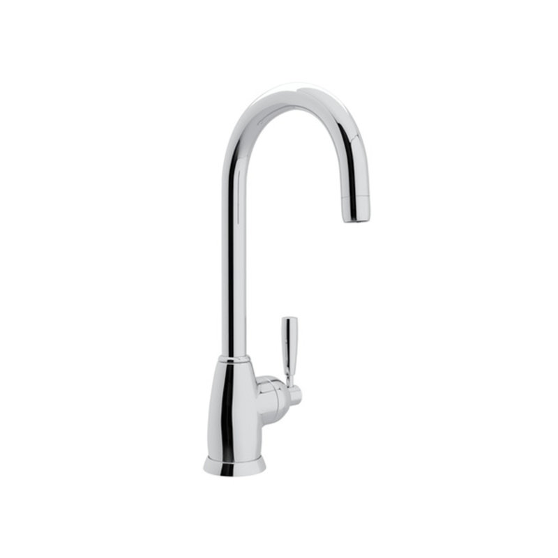 Sleek Polished Nickel 15" Modern Bar Faucet in Chrome Finish