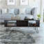 Table basse, quatre pieds, deux tablettes-2063045799
