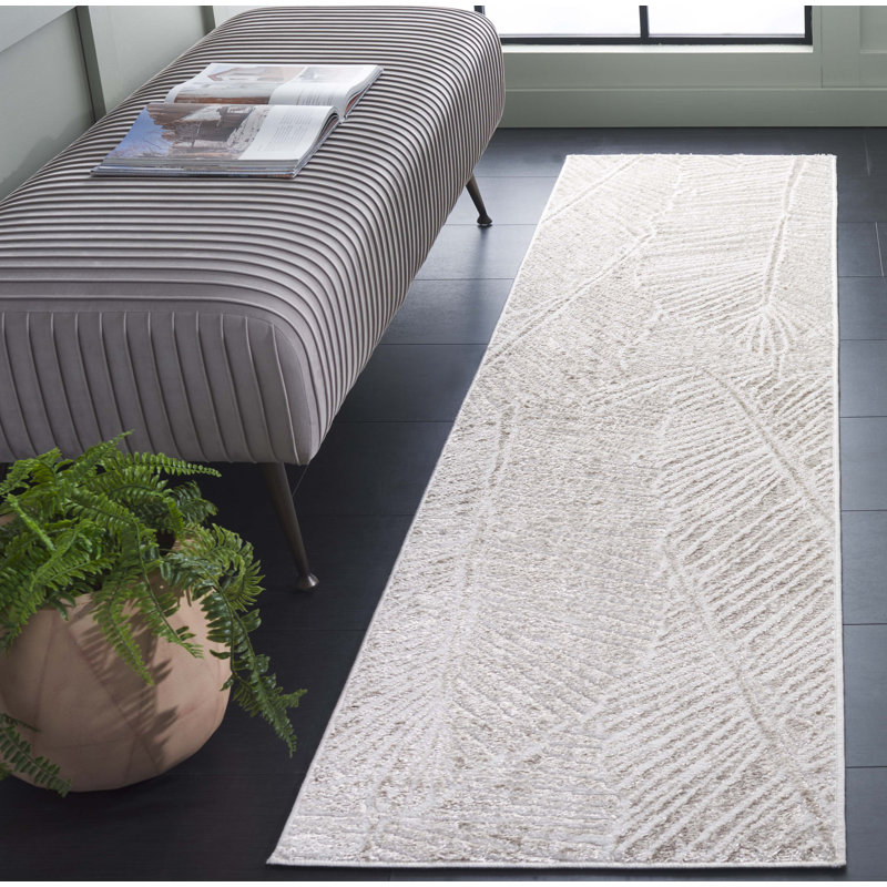 Tapis ivoire Maya 117, Tapis de couloir 2 pi x 8 pi