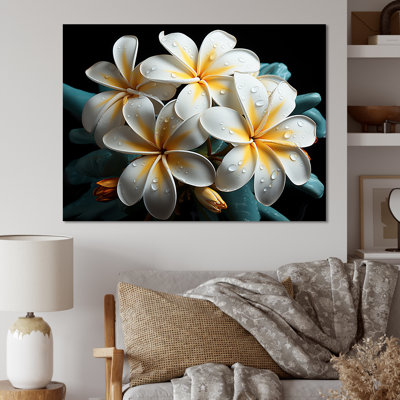 Plumeria charmante élégance II sur toile