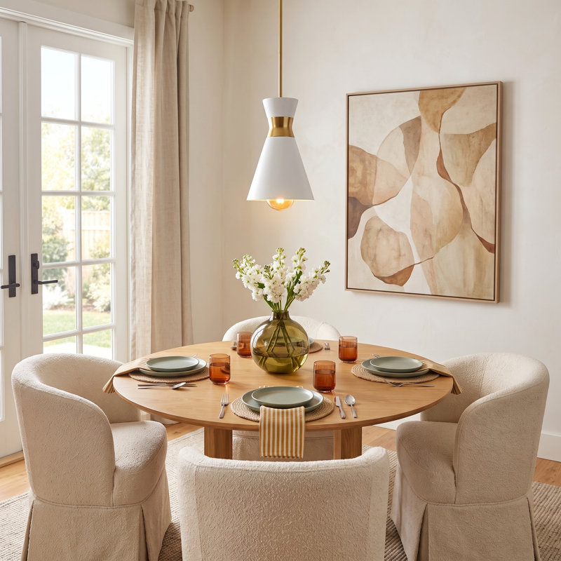 Agata 1 - Light Single Pendant, Burnished Brass