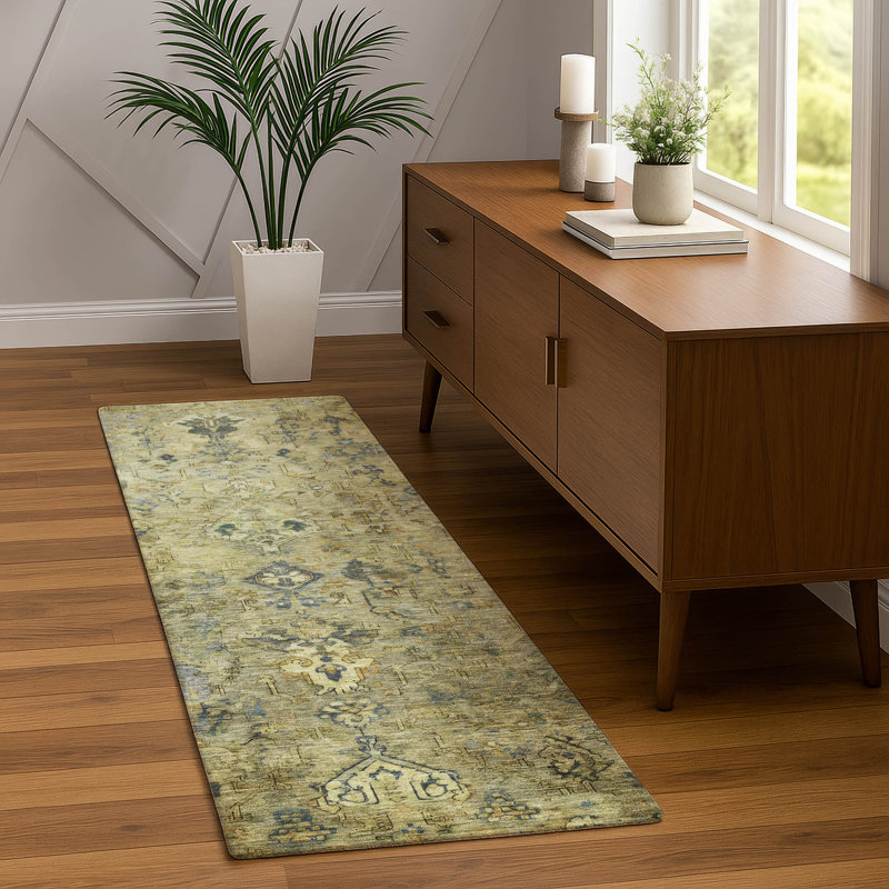 Machine Washable Indoor/Outdoor Mattis ACN2320 Global Rug, Runner 2'3" x 7'6"