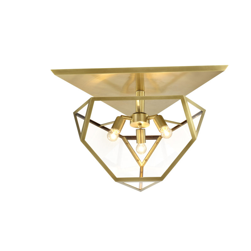 Plafonnier semi-encastré 3 lumières
