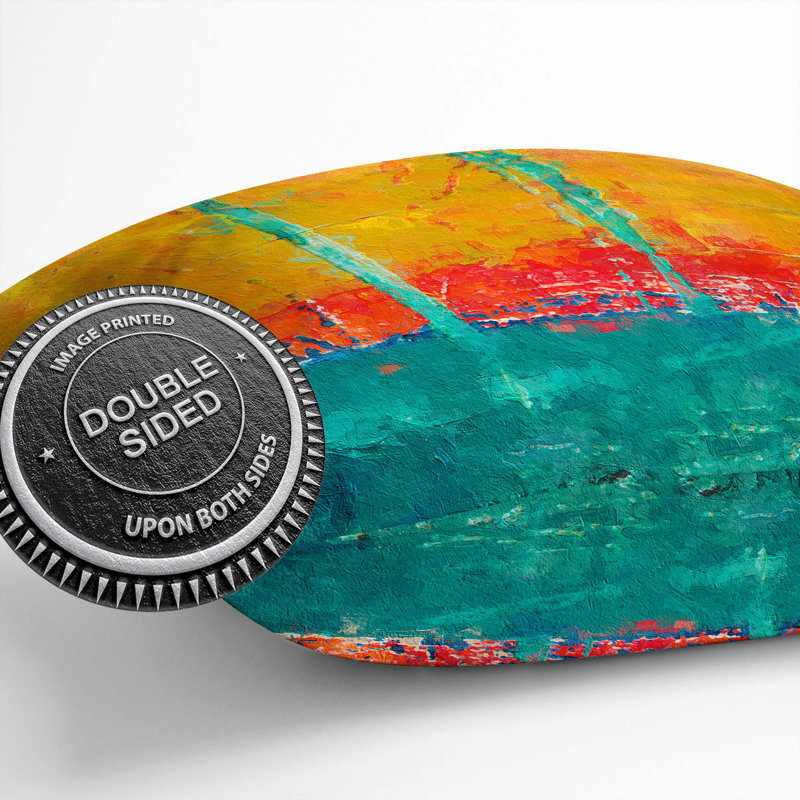 Abstract Square Throw Cushion, 55 x 55 cm