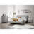 Grey 4-Drawer Upholstered Chest