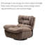 Fauteuil inclinable à haut dossier avec fauteuil inclinable pivotant à angle réglable-101229630