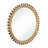 Gold Mango Wood Room Wall Mirror with Beaded Detailing, 35" x 2" x 35"-113006477