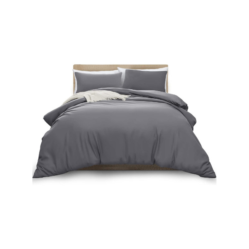 Microfiber Solid Colour Duvet Cover Set