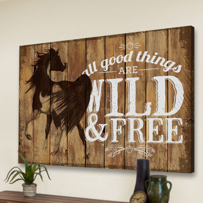 « wild & free 2 », impression sur toile tendue