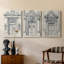 Lanscape Study Series V - Ensemble de toiles tendues avec châssis Premium - Prêt à être accroché-848100753