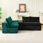 Élégante couleur - Bloc de velours tortue pour un décor confortable, arrangement flexible, petits appartements ergonomiques, confortables et multifonctionnels, structure, entretien facile