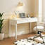 Bureau 31,5 "en chêne blanc de style crème