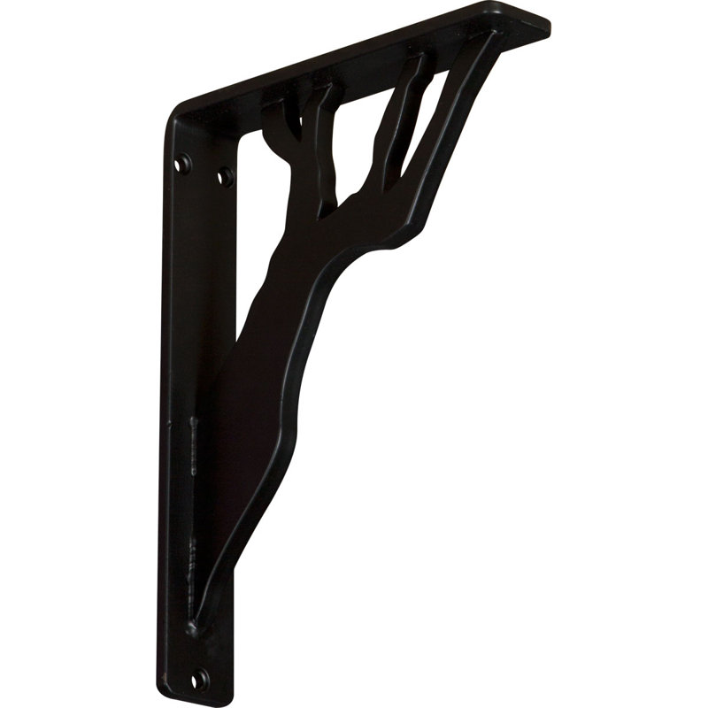 Support en fer forgé Damon (support central simple) (paquet de 2), 1,5 po x 10 po