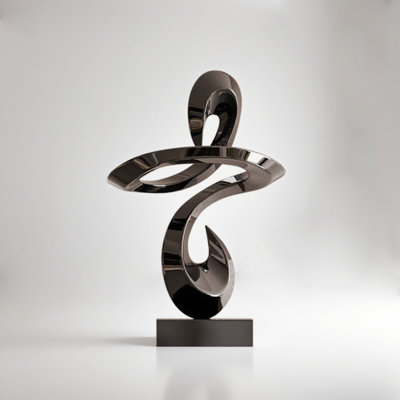 Luxury-Lite Geometric Glass Fiber Reinforced Marble Base Decorative Piece Sculpture Piece