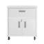 Armoire de garage roulante en blanc-1627022405