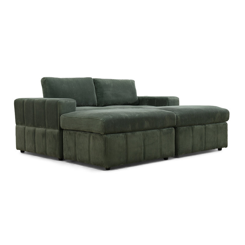 Oddur 76'' Corduroy Sofa