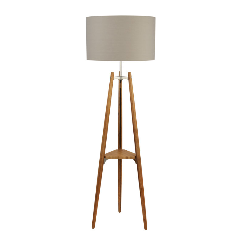 Kosinski 156cm Natural Tripod Floor Lamp