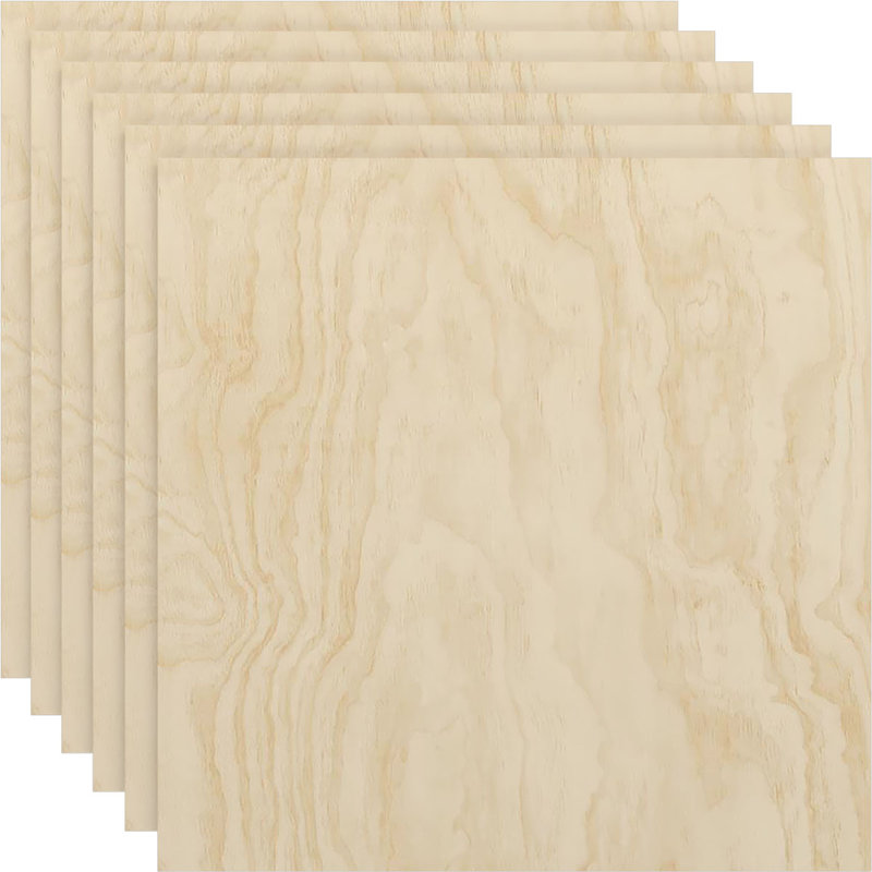Wood Hobby Boards, 15.75" H  x 15.75" W  x 0.25" D, Birch