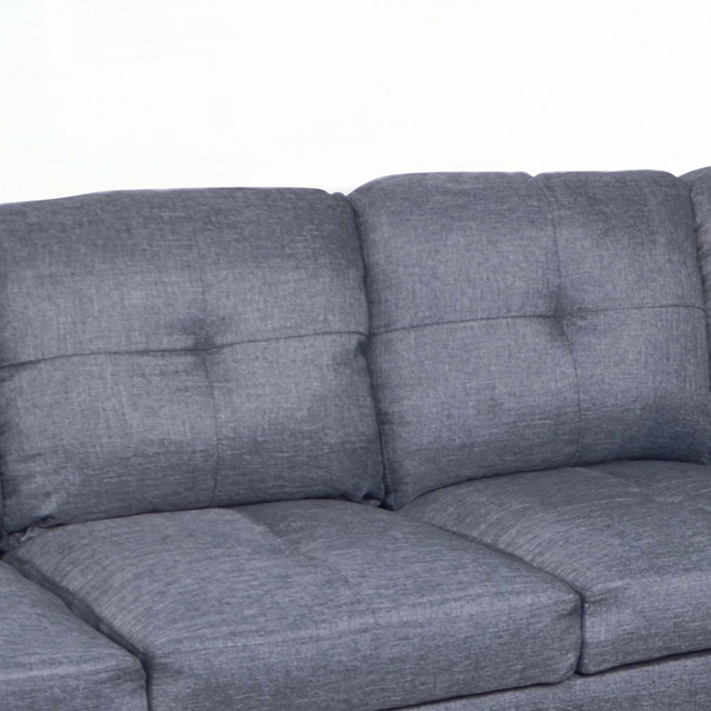 Canapé modulaire en similicuir à gauche avec repose-pieds avec rangement gratuit