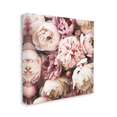 Reproduction de pivoines mixtes sur toile par Riley B