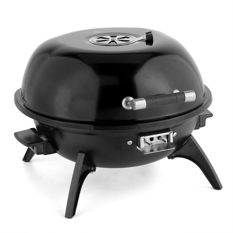 1600W Portable Double Layer Electric BBQ Grill , Black