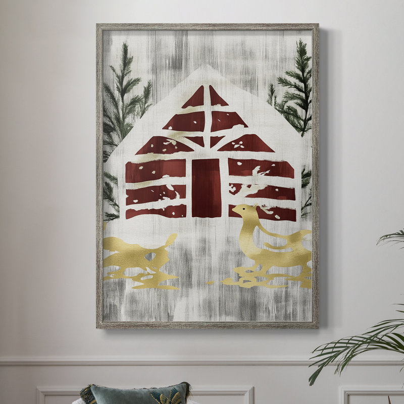 Reproduction encadrée - bois massif XMA3005176, H 21 po x l 17 po