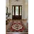 Albasa Collection Digital Print Cotton-Polyester Burgundy Colorful Moroccan Rug-1699123379