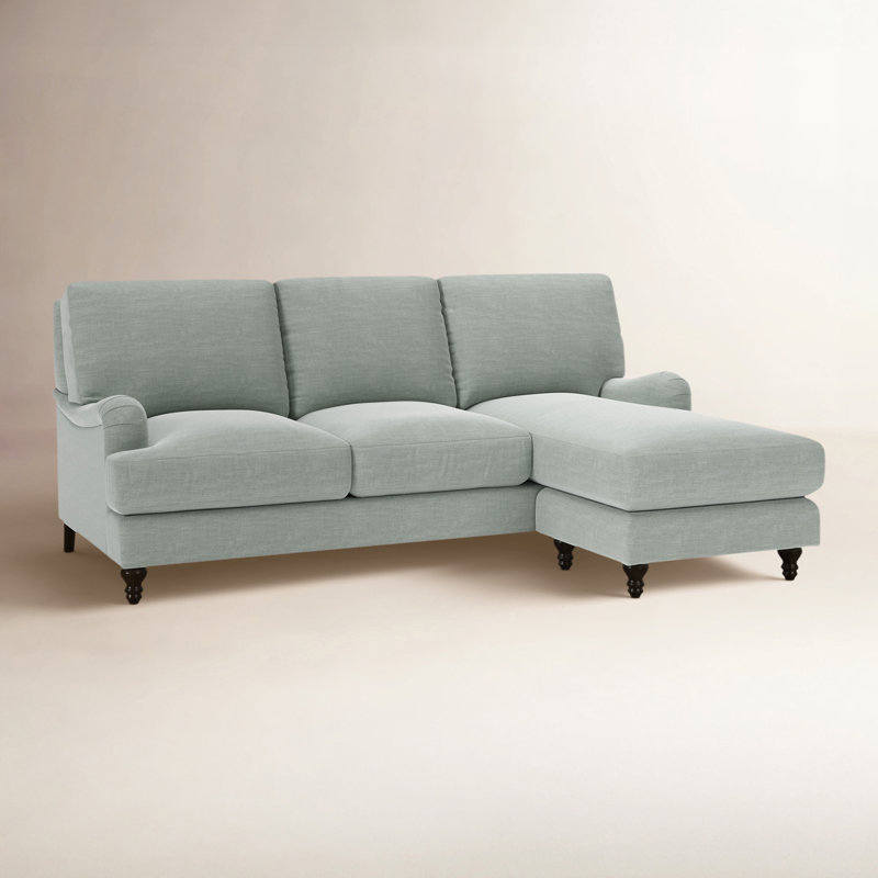 Walters Upholstered Sofa With Reversible Chaise, Conversation Capri