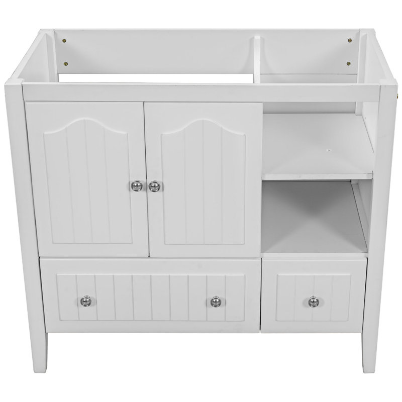 Base de meuble-lavabo simple seulement, Blanc
