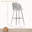 Upholstered Counter Stool with Metal Frame-1837350473-1837350472