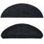 Carpet Stair Treads Black 65x21x4 cm