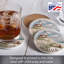 Ensemble de 4 sous-verres ronds Beach