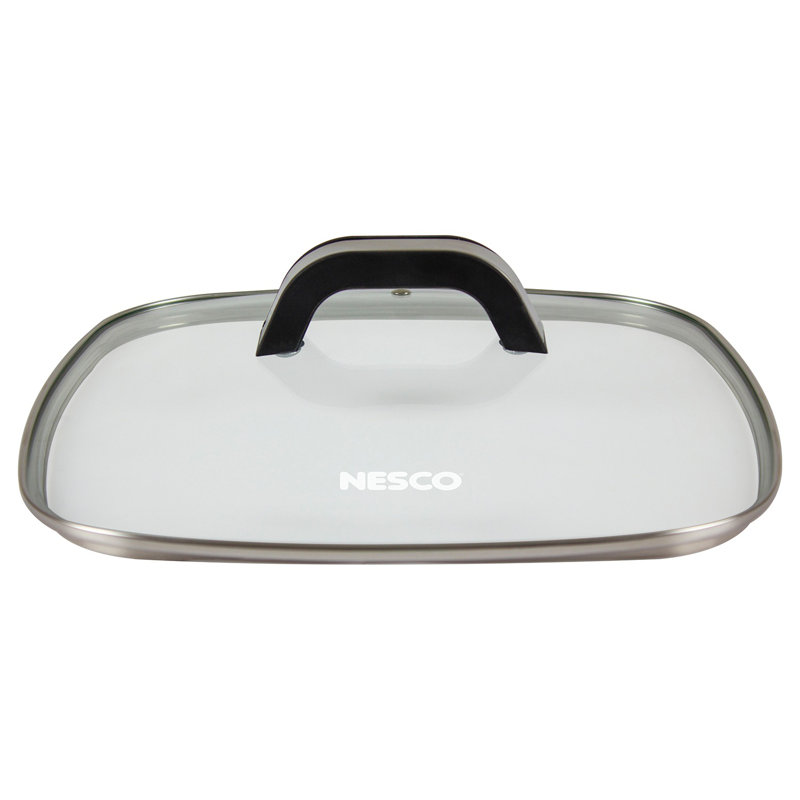Nesco Black 12-Inch Electric Skillet with Glass Lid