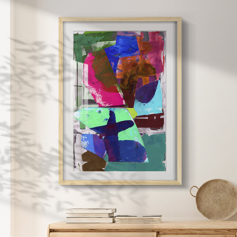 Brights Strokes III -Framed Print